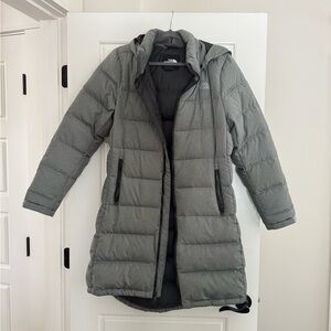 The North Face Gray Puffer Down Parka